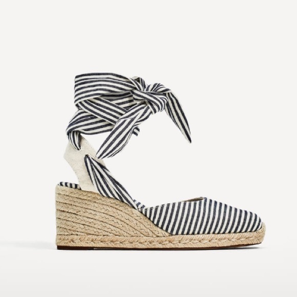 zara espadrille wedges